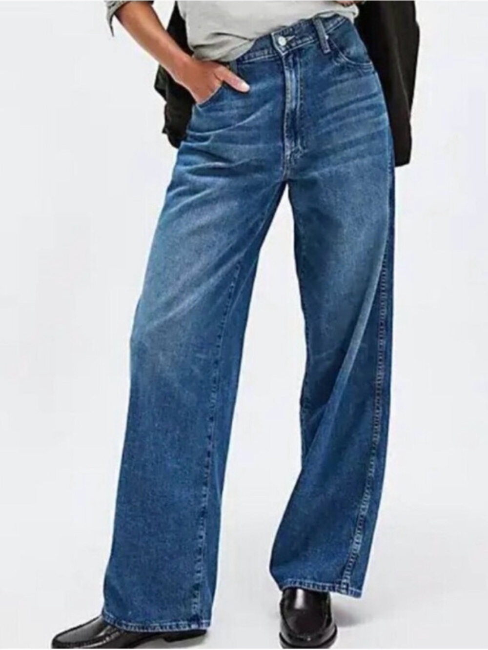 MOTHER Superior The Delinquent Nerdy Jean | Riches to Rags Blue | size 27 | NWT